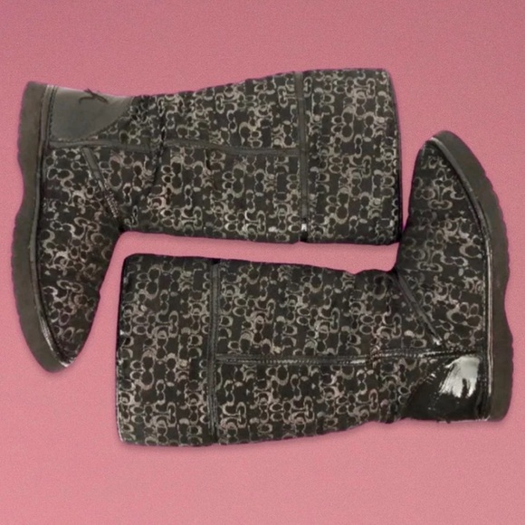 ✨Women’s Coach Black Nikole Midcalf Signature Boots - Picture 7 of 13